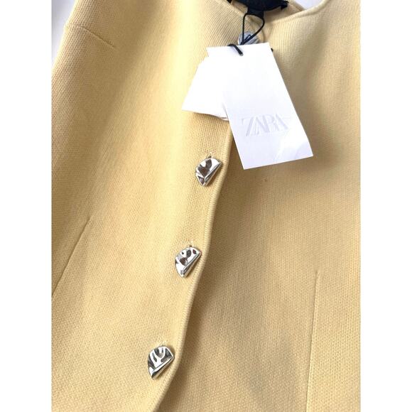 ZARA Yellow Knit Women's Top NWT Medium - Picture 10 of 10